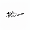 Logo of 'Atlas Form' with a stylized mountain and person icon on a white background