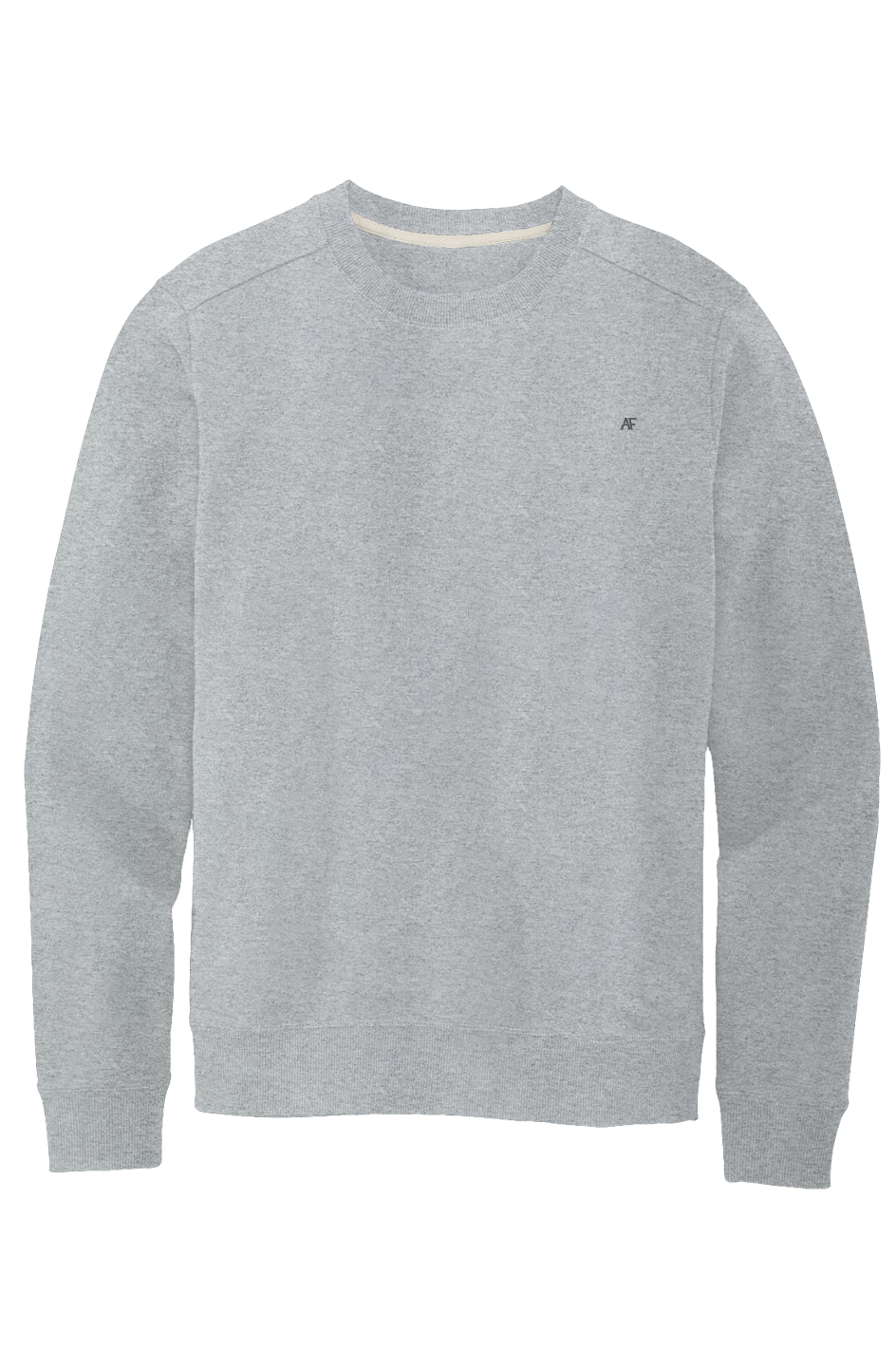 Gray sweater on a white background