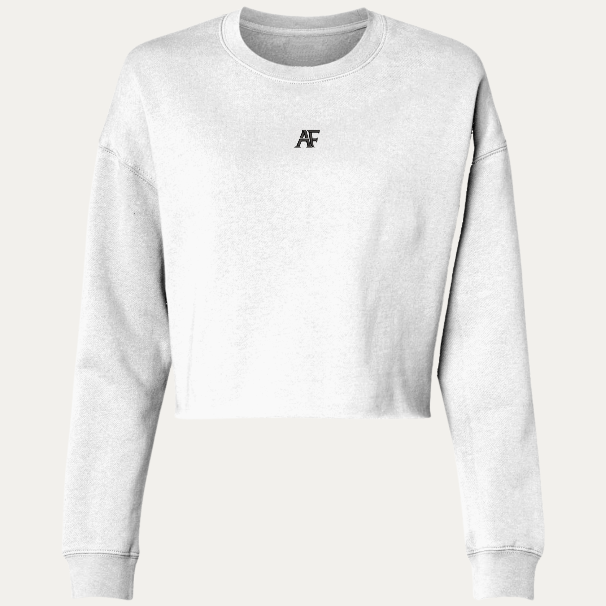 Atlas Form Hebe Crop white minimalist studio crewneck